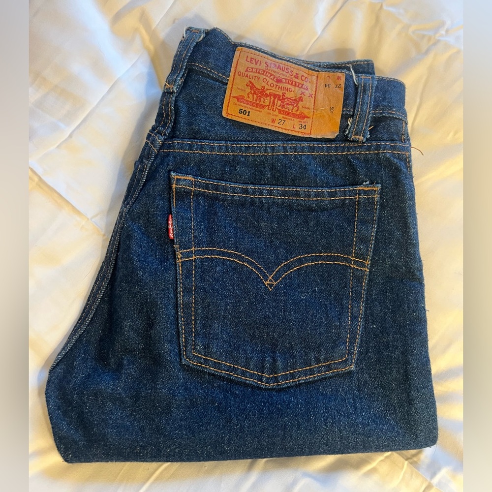 Vintage Levi’s blue deadstock jeans